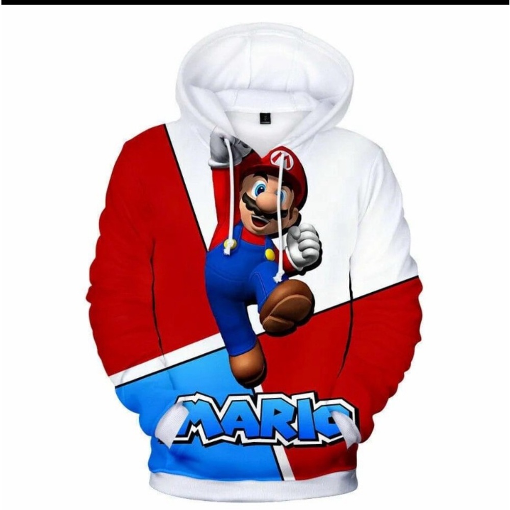 Nens ladies mario brothers hoodie